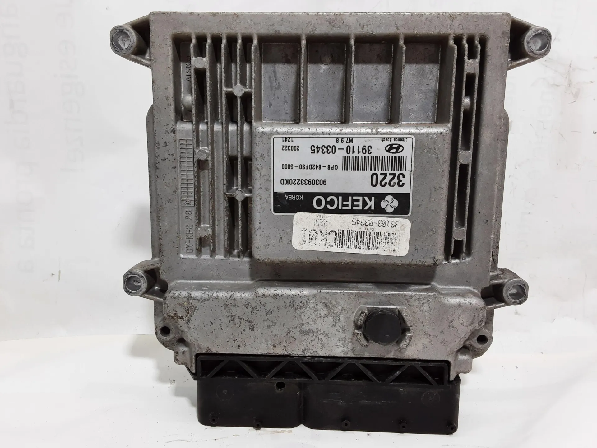 CENTRALINA MOTORE con codice 3911003345 da HYUNDAI i20 1° Serie 1200 Benzina 57 kW / 78 CV con codice motore G4LA/G4LA (2010)