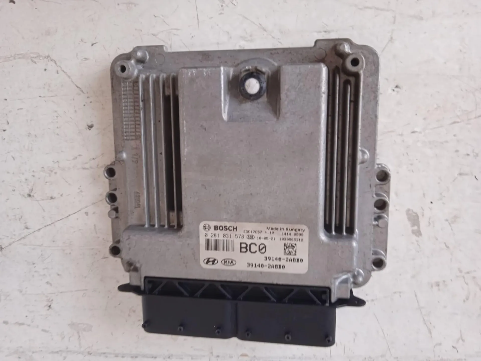 CENTRALINA MOTORE con codice 0281031578 da HYUNDAI i30 Serie (12>18) 1600 Diesel con codice motore D4FB/D4FB (2012)