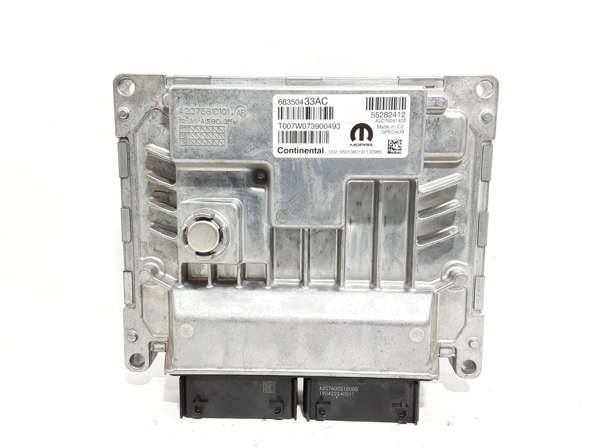 CENTRALINA MOTORE con codice 68350433AC da JEEP Renegade Serie (14>) Benzina 88 kW / 120 CV con codice motore 55282151/552 82 151 (2019)