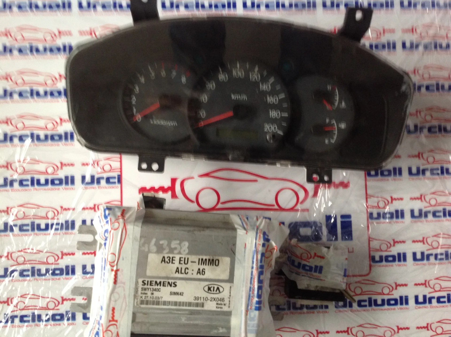 CENTRALINA MOTORE con codice 5WY1340C Siemens 39110-2x046 da KIA Rio 2Â° Serie 1300 Benzina (2003)