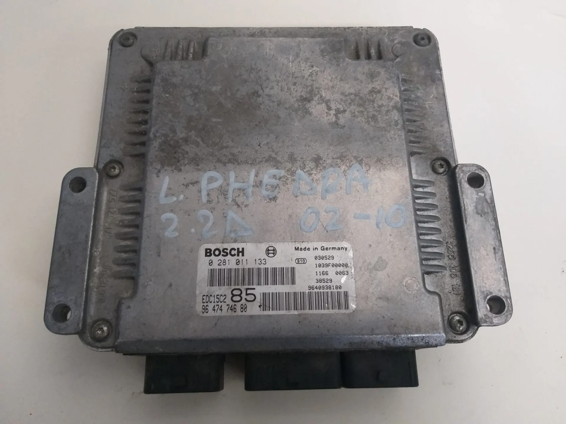 Centralina motore Lancia Phedra 2.2 D del 2005 CODICE RICAMBIO : 0281011133