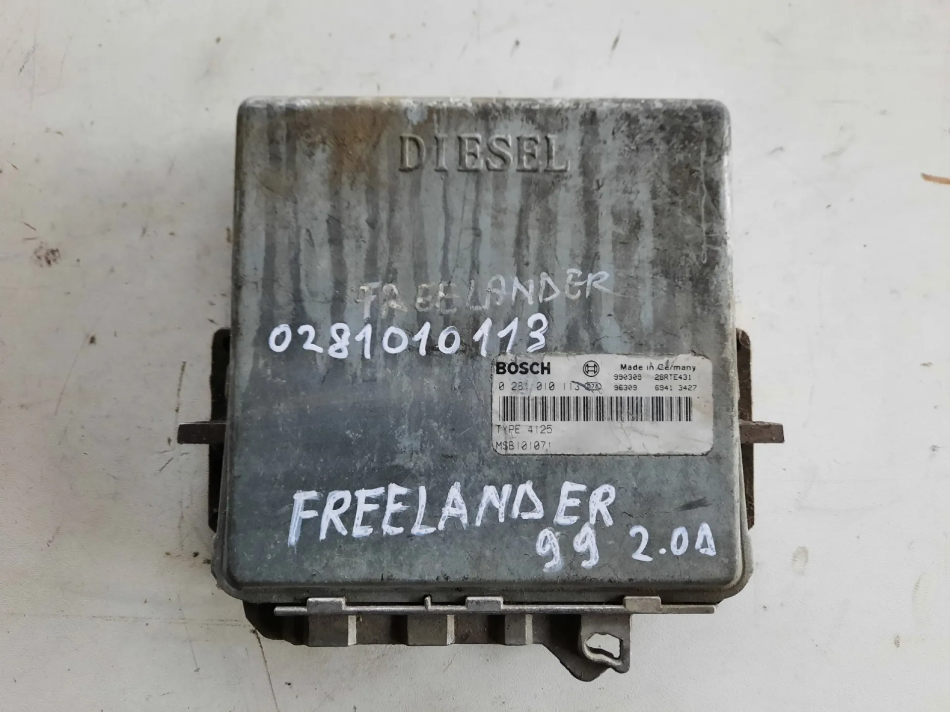 Centralina motore Land Rover Freelander 2.0 D del 1999 CODICE RICAMBIO : 0281010113