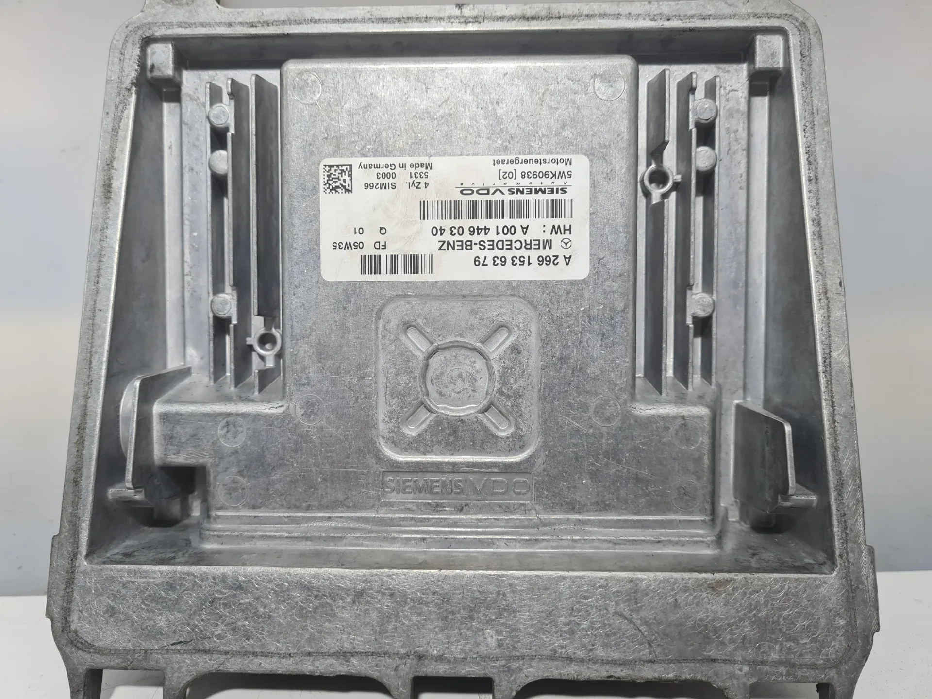 CENTRALINA MOTORE con codice A2661536379 da MERCEDES Classe A W169 3° Serie 1498 Benzina con codice motore 266920 (2005)