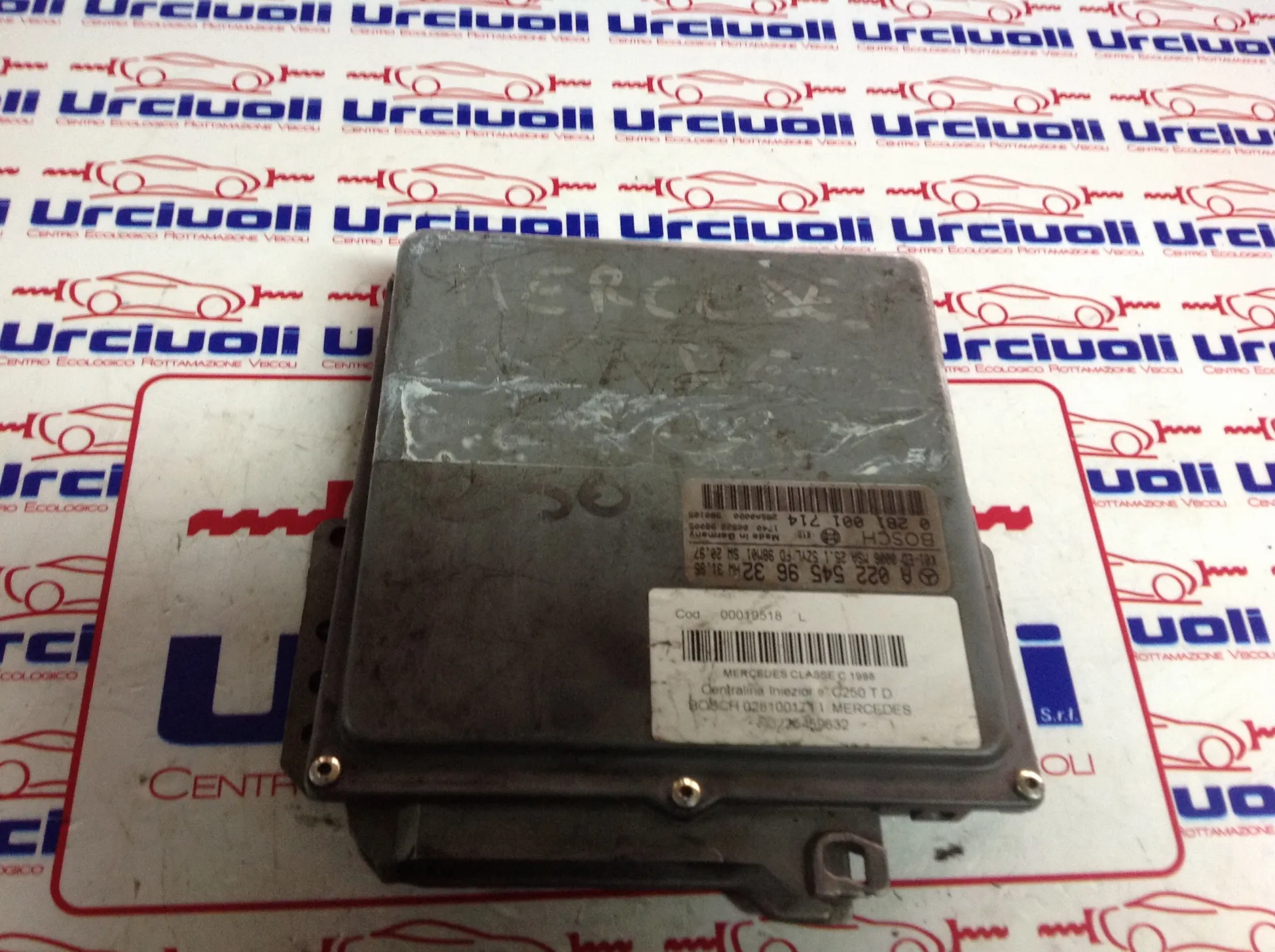 0281001714 A0225459632 CENTRALINA MOTORE MERCEDES Classe C Berlina W202 2Â° Serie Diesel (1998)