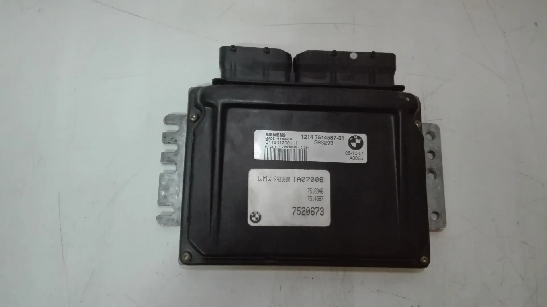 S118012001I / S118012001I WMW RA31080 TA0706 CENTRALINA MOTORE MINI Cooper 1Â° Serie 1600 Benzina (2003)
