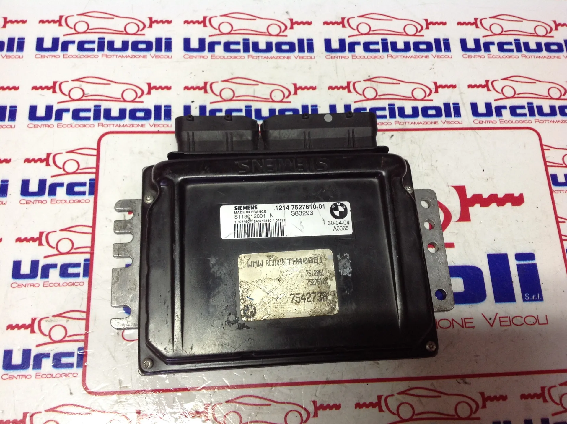 S118012001N 12147527610-01 7542738 CENTRALINA MOTORE MINI Cooper 1Â° Serie Benzina