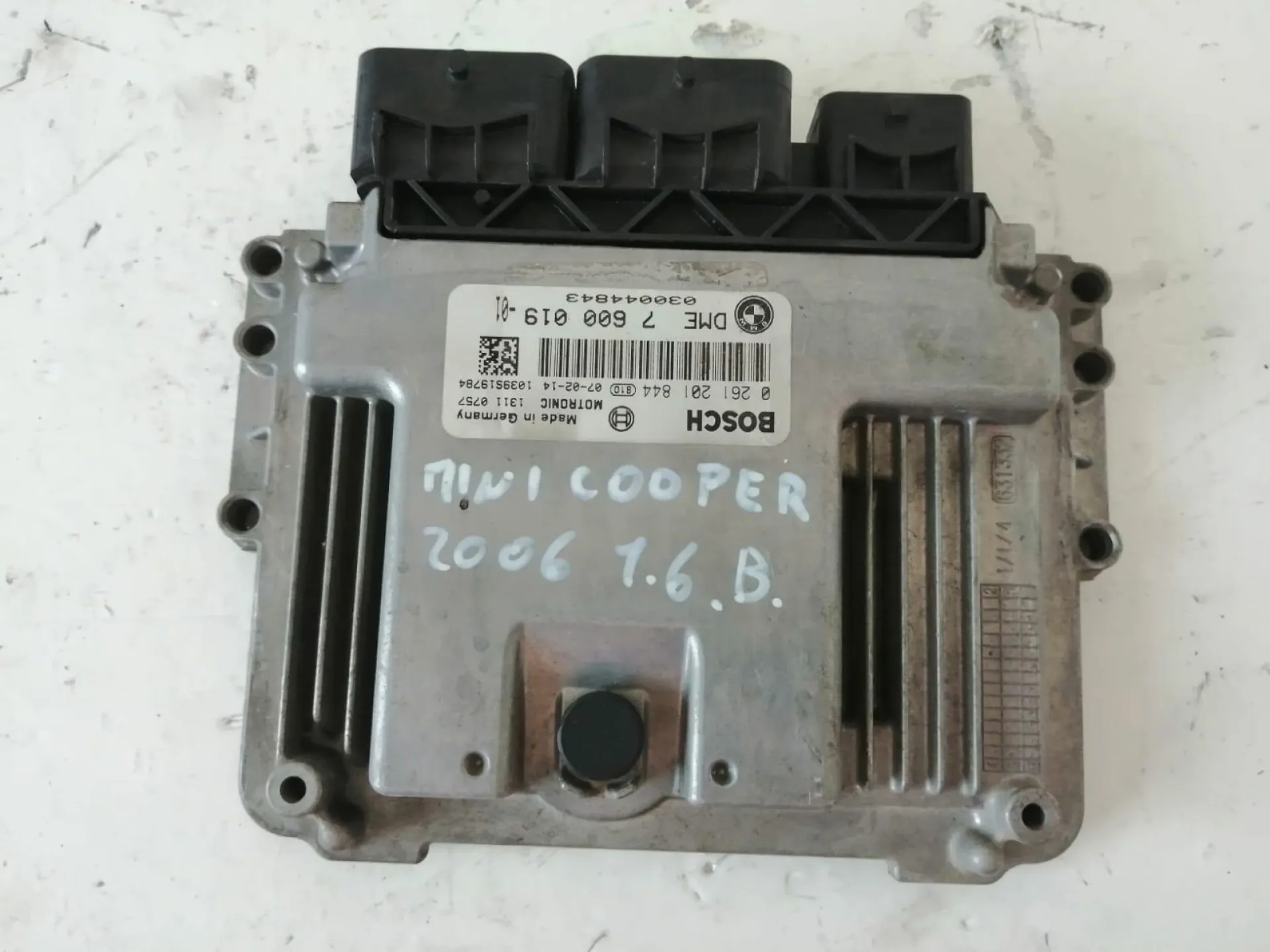 CENTRALINA MOTORE con codice 0261201844 da MINI Cooper 2° Serie 1600 Benzina (2006)