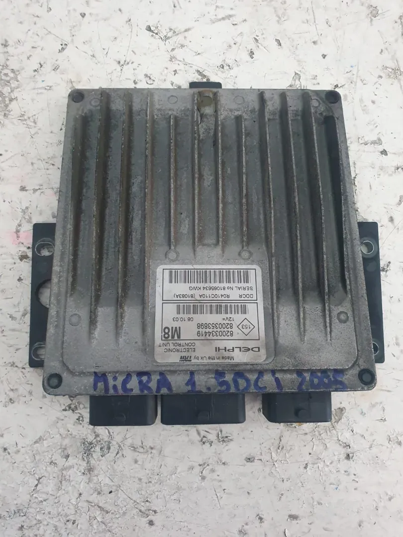 CENTRALINA MOTORE con codice 8200334419 / 8200353898 / 81065634 / R0410C110A da NISSAN Micra 5Â° Serie 1500 Diesel (2005)
