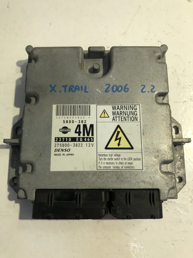 CENTRALINA MOTORE con codice 2758003822.12V / 5800382 / 23710EQ465 da NISSAN X-Trail 1Â° Serie 2200 Diesel (2006)