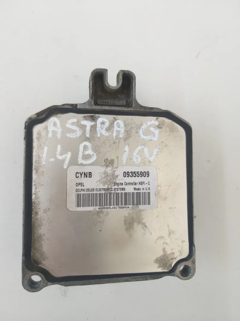 Centralina motore Opel Astra G Berlina 1.4 B del 2001 CODICE RICAMBIO : 09355909