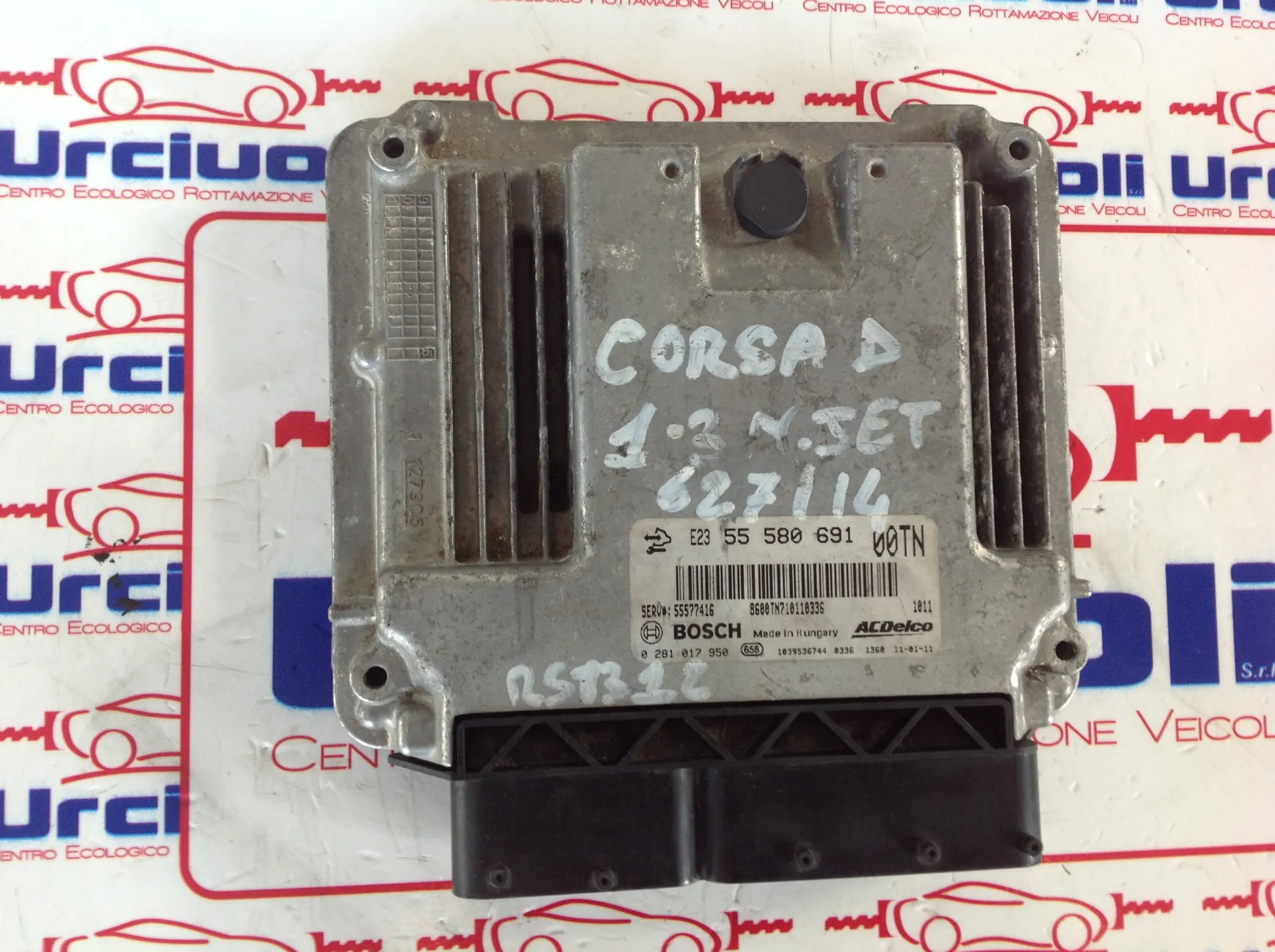 0281017950 55580691 CENTRALINA MOTORE OPEL Corsa D 3P 1Â° Serie 1248 Diesel (2010)
