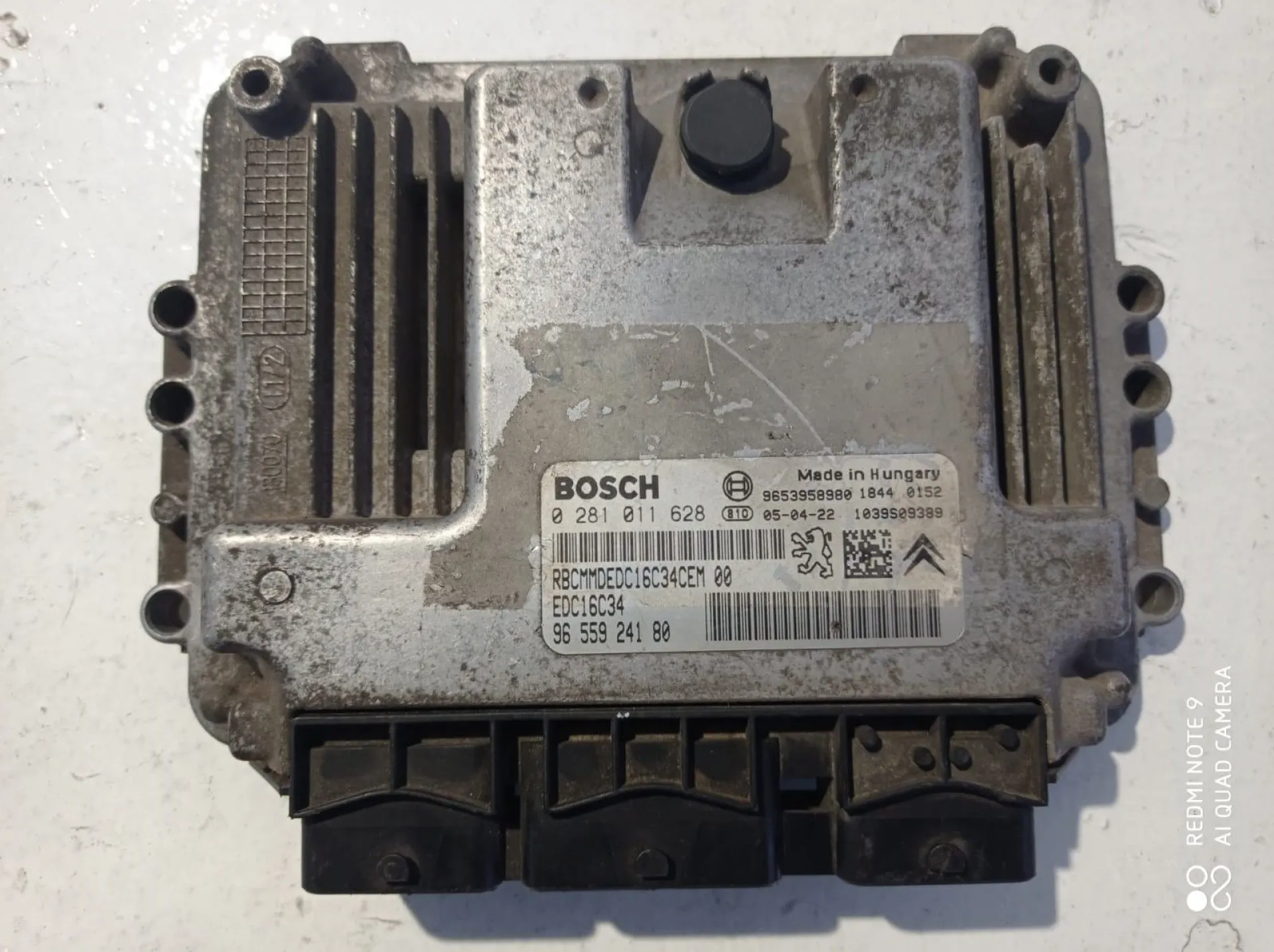 CENTRALINA MOTORE con codice 0281011628 da PEUGEOT 206 2Â° Serie 1400 Diesel (2005)