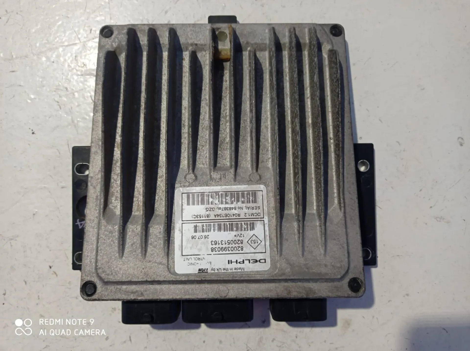 CENTRALINA MOTORE con codice 8200399038 da RENAULT Clio Serie (08>15) 1500 Diesel (2009)