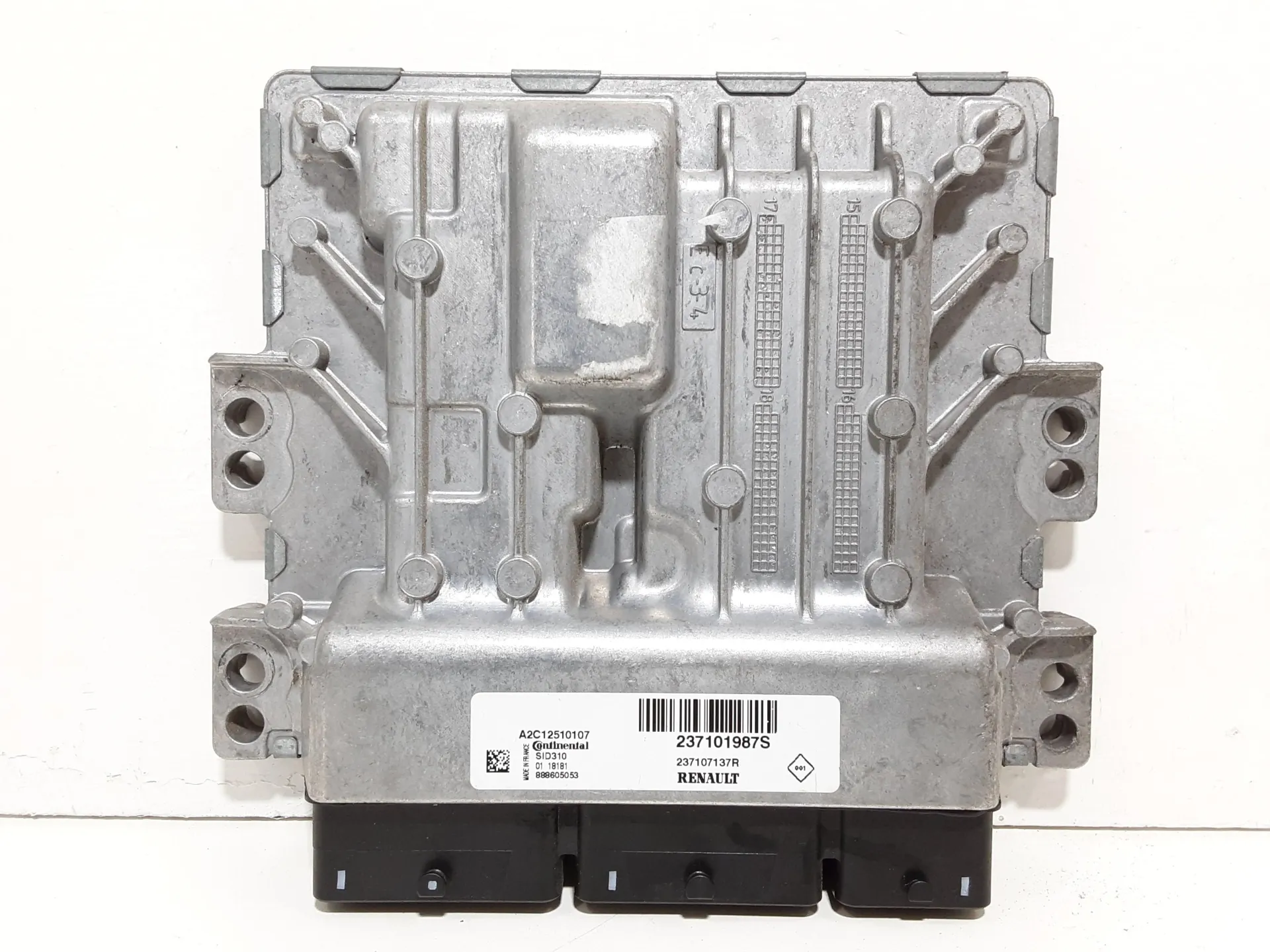 CENTRALINA MOTORE con codice 237101987S da RENAULT Megane Serie (15>) 1500 Diesel 81 kW / 110 CV con codice motore K9KG9/K9K 646, K9K 648, K9K 656, K9K 657 (2018)