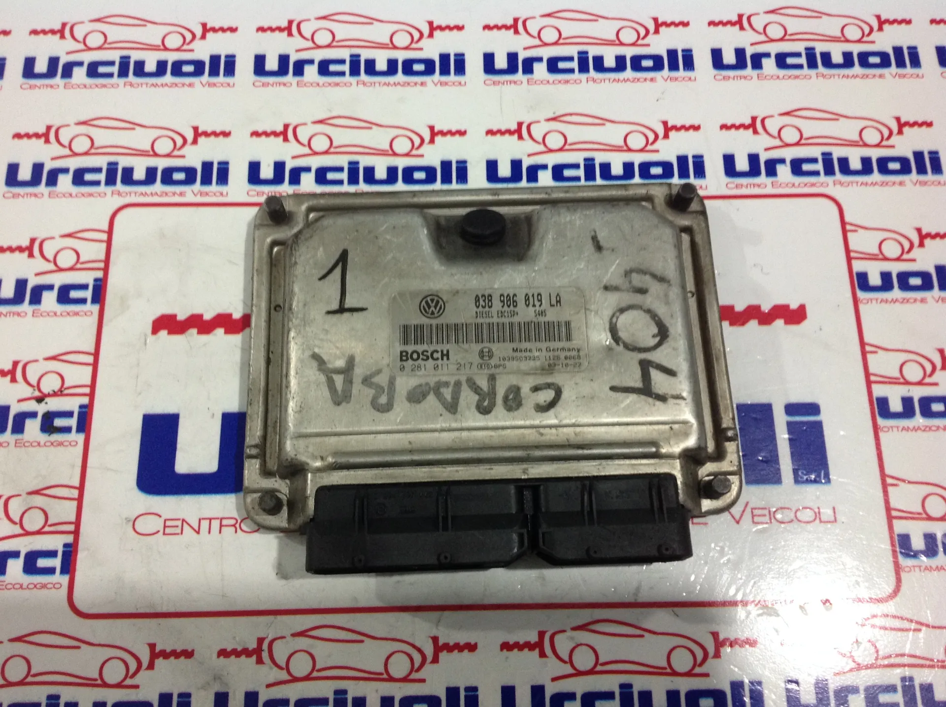 038906019LA 0281011217 CENTRALINA MOTORE SEAT Cordoba Berlina 4Â° Serie 1900 Diesel (2004)