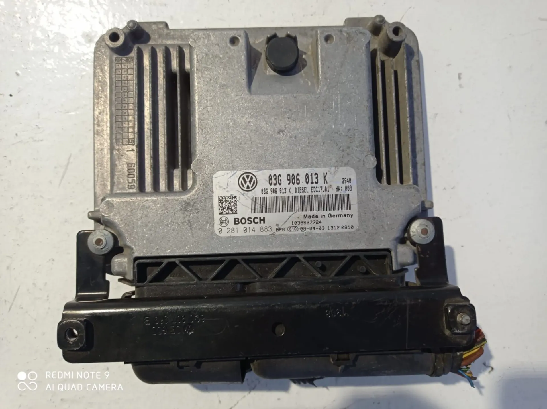 CENTRALINA MOTORE con codice 0281014883 da SEAT Ibiza Serie (08>12) 1900 Diesel (2010)