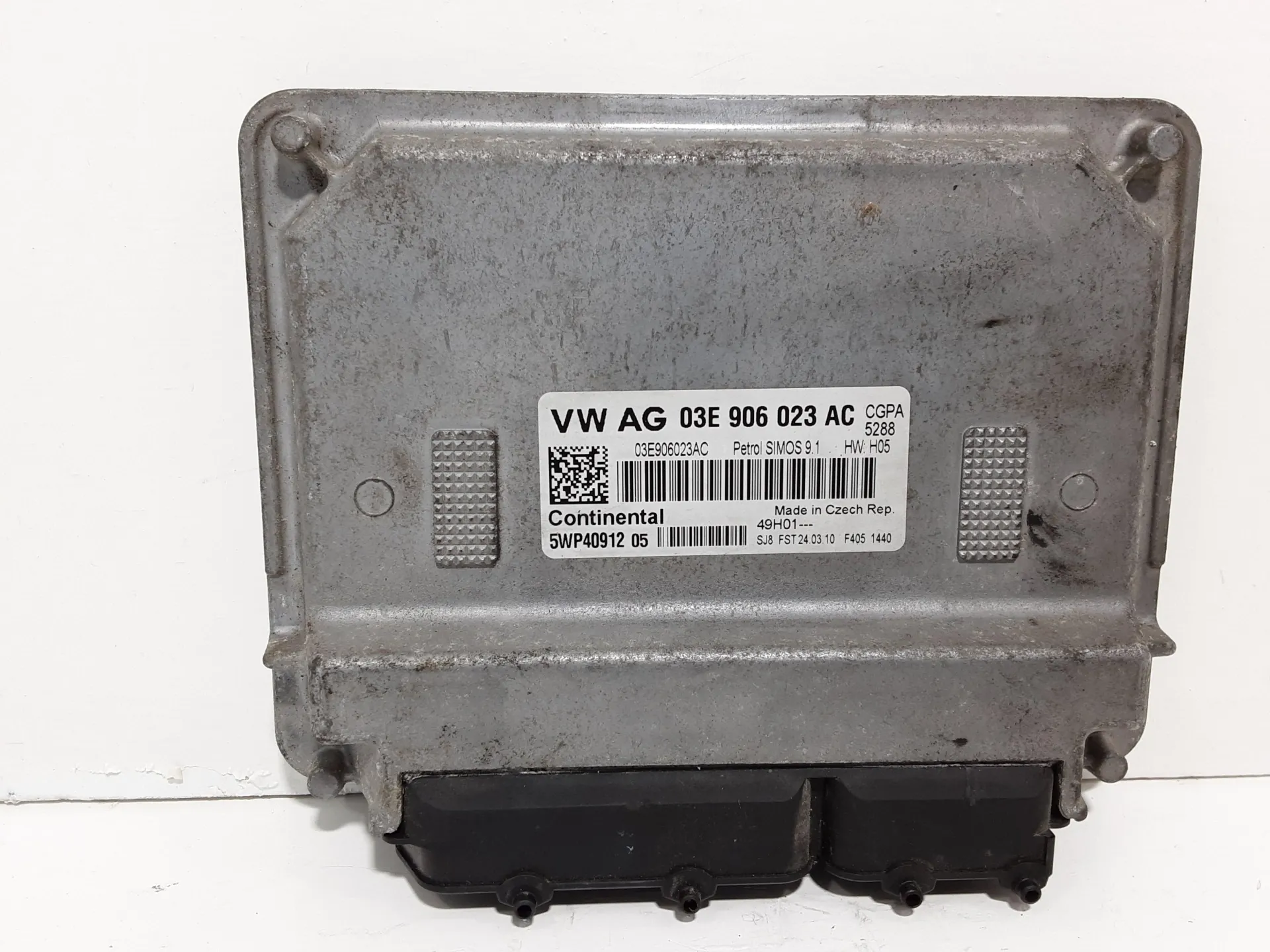 CENTRALINA MOTORE con codice 03E906023 da SKODA Fabia Berlina 2° Serie 1200 Benzina 51 kW / 70 CV con codice motore CGP/BZG, CEVA, CGPA, CHTA (2010)