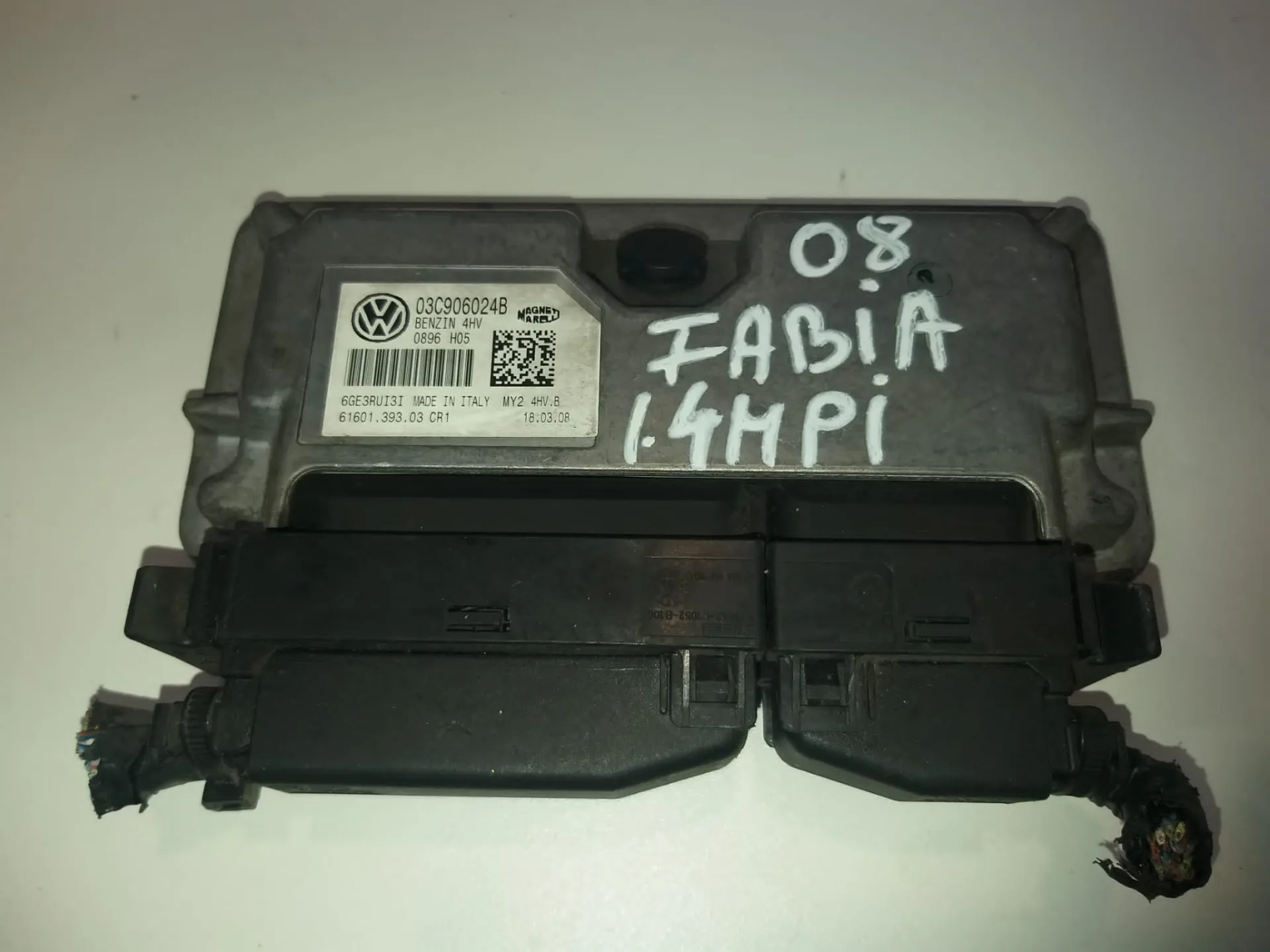 Centralina motore Skoda Fabia de l2008 1.4 MPI CODICE RICAMBIO : 03C906024B