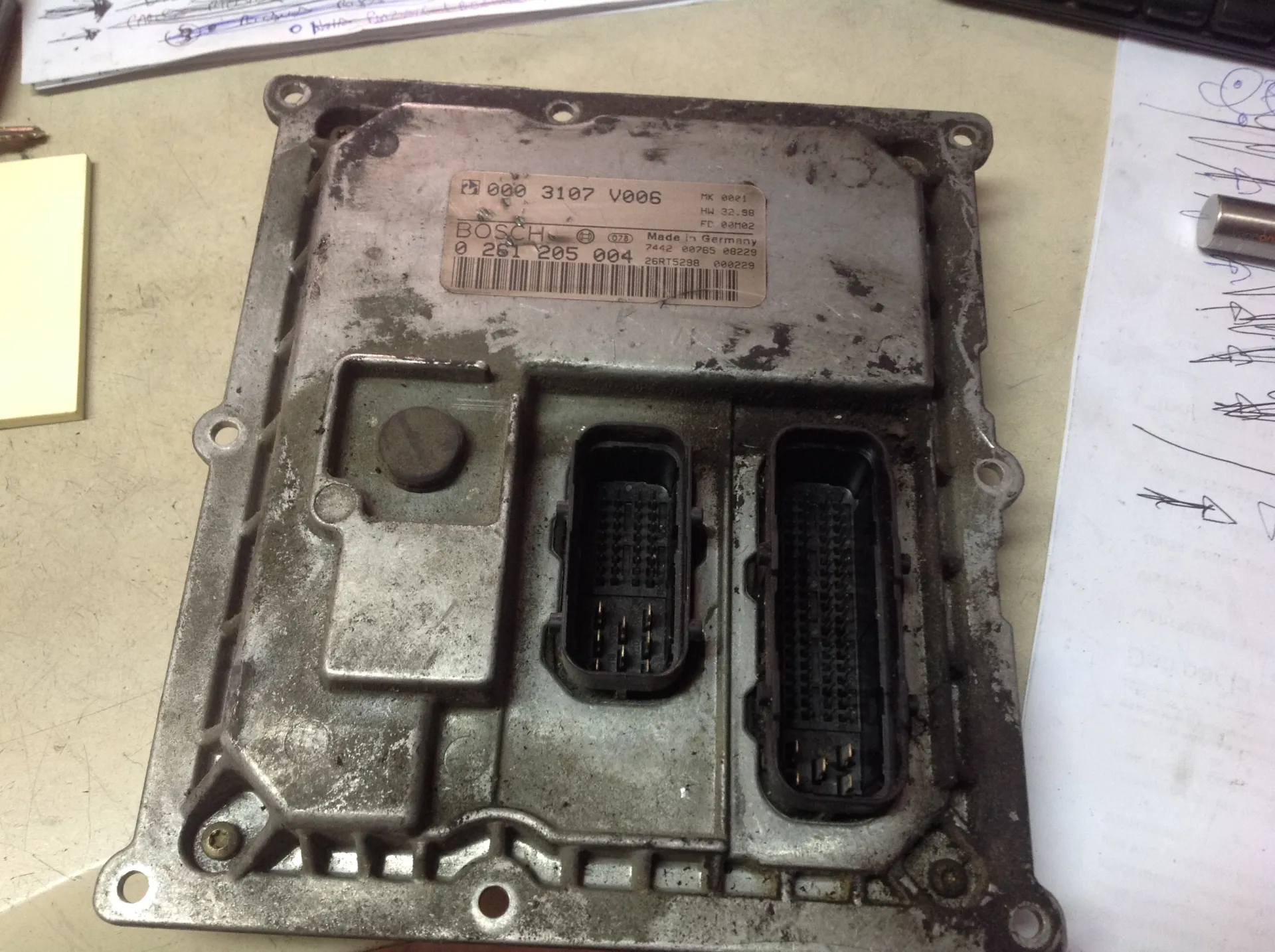 CENTRALINA MOTORE con codice 0003107v006. 0261205004 da SMART Crossblade ForTwo Benzina (2002)