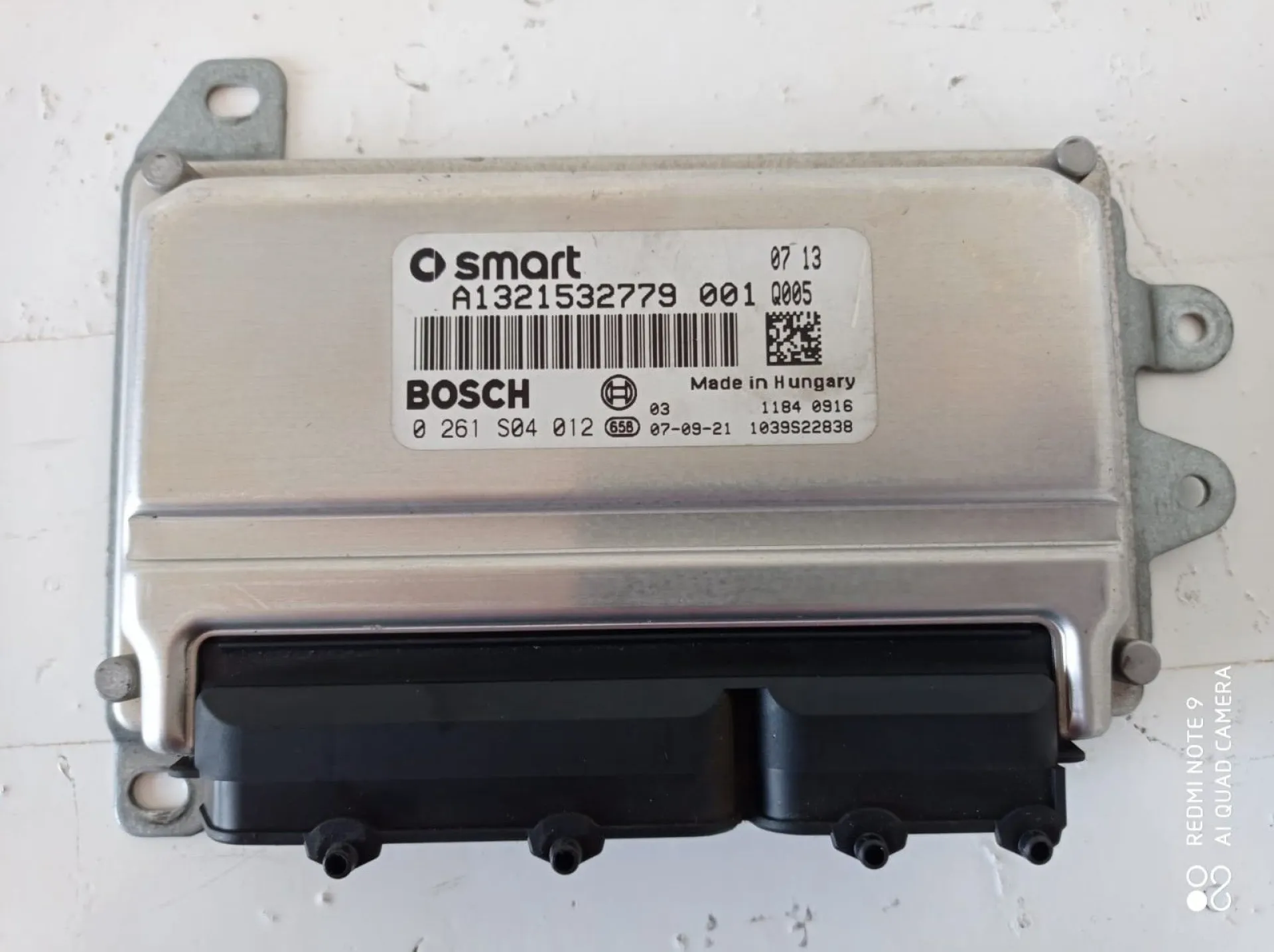 CENTRALINA MOTORE con codice 0261S04012 da SMART Fortwo CoupÃ© 3Â° Serie (w 451) 1000 Benzina (2009)