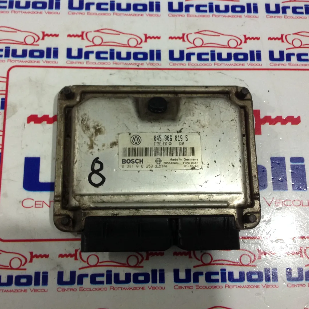 0281010259 045906019S CENTRALINA MOTORE VOLKSWAGEN Lupo 1Â° Serie 1400 Diesel