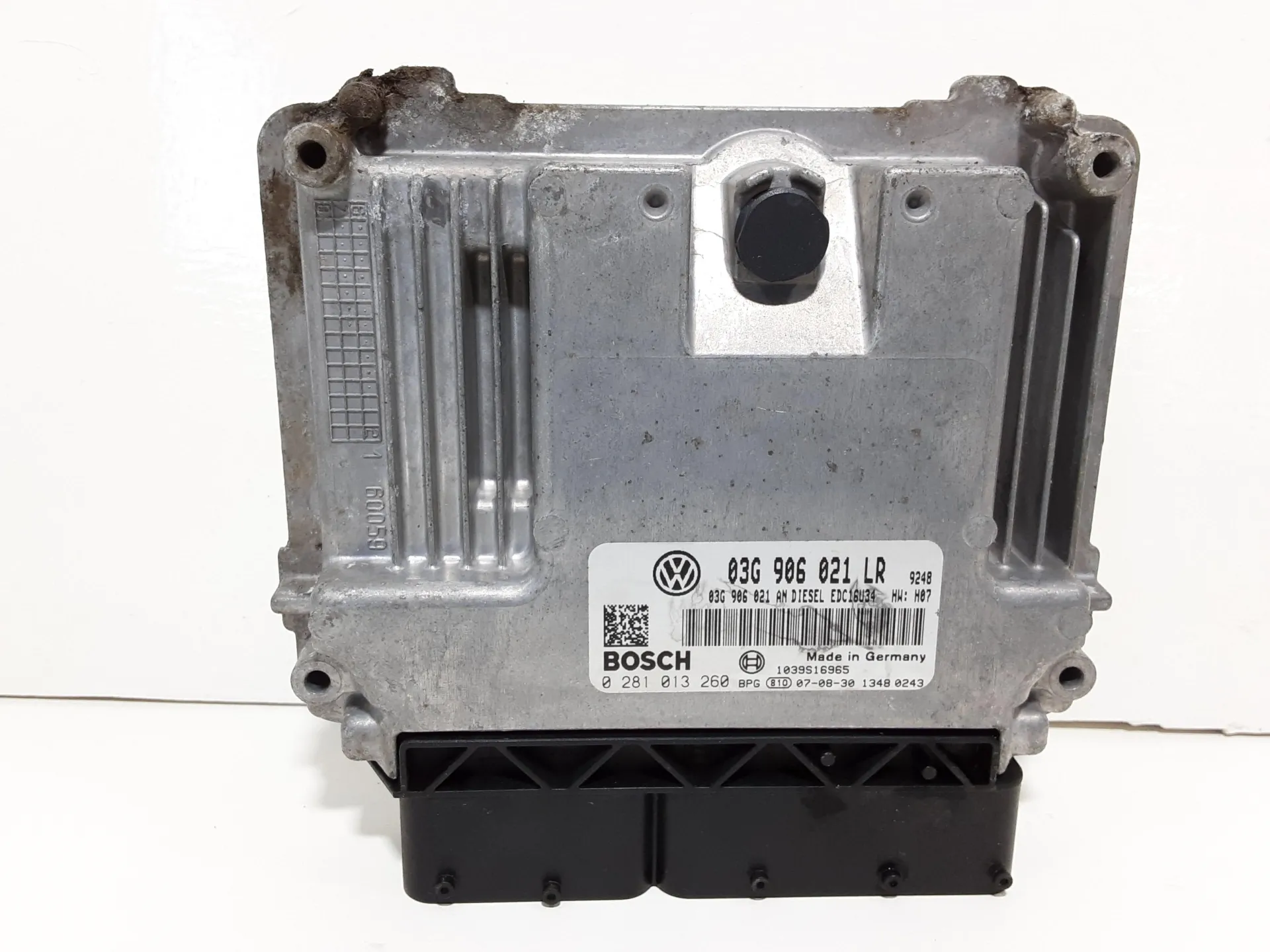 CENTRALINA MOTORE con codice 03G906021LR da VOLKSWAGEN Passat Variant 4° Serie 1900 Diesel 77 kW / 105 CV con codice motore BXE/BKC, BLS, BXE (2007)