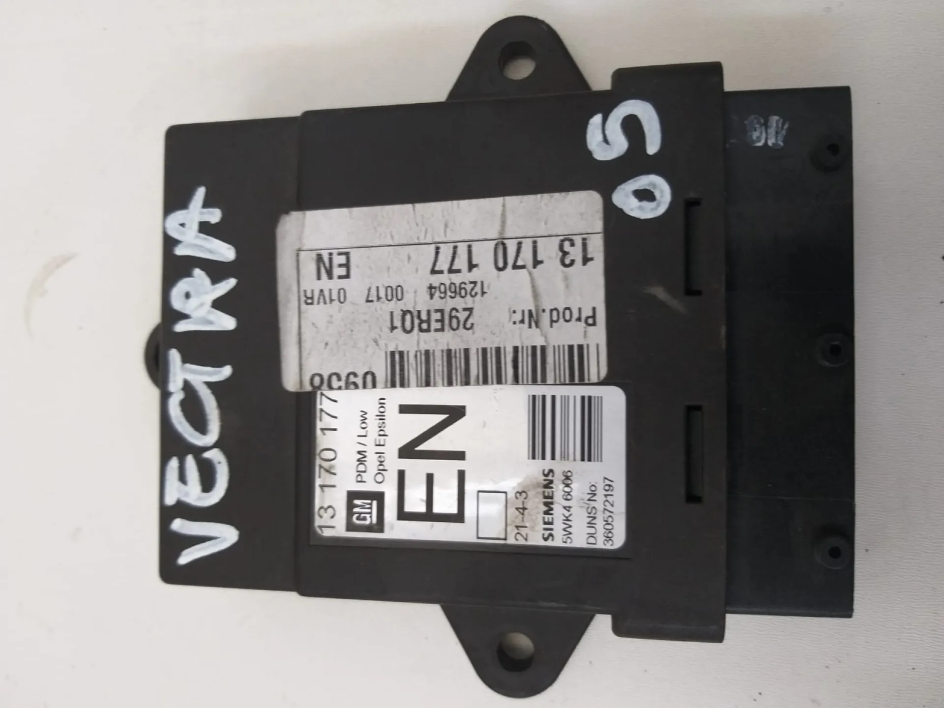 Centralina porta anteriore destra Opel Vectra del 2004 2.2 Diesel CODICE RICAMBIO : 13170177