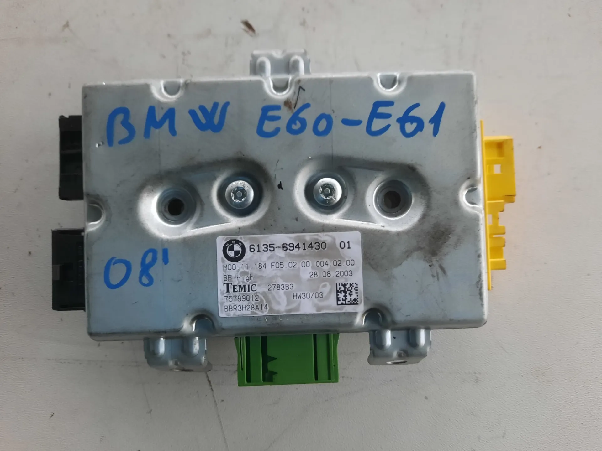 Centralina porta destra per Bmw 525 3.0 D Station Wagon CODICE RICAMBIO : 6135-6941430-01