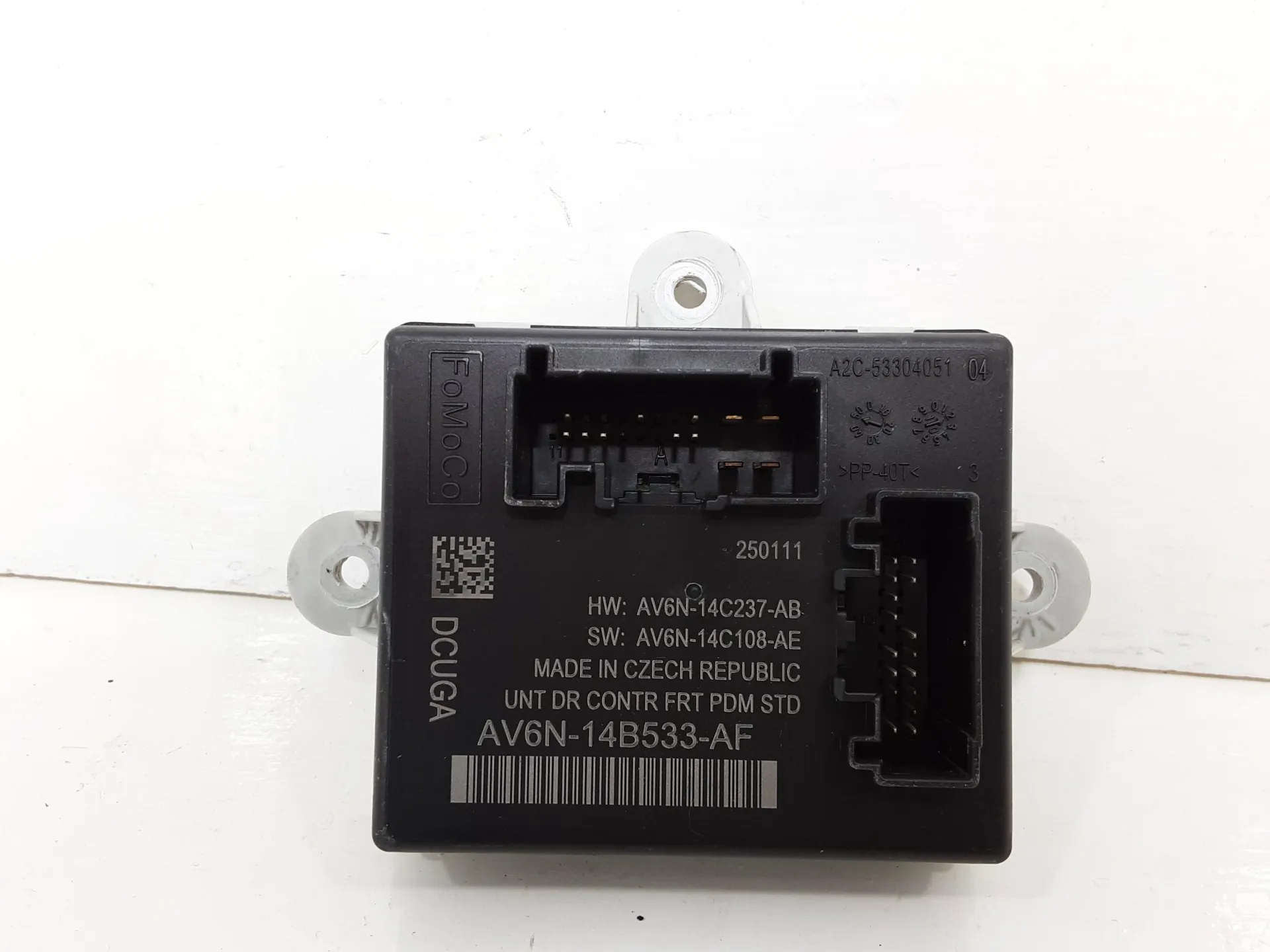 CENTRALINA PORTA DX PASSEGGERO con codice AV6N14B533AF da FORD C - Max Serie (10>) 1600 Diesel 70 kW / 95 CV con codice motore T3DA/T3DA, T3DB (2011)