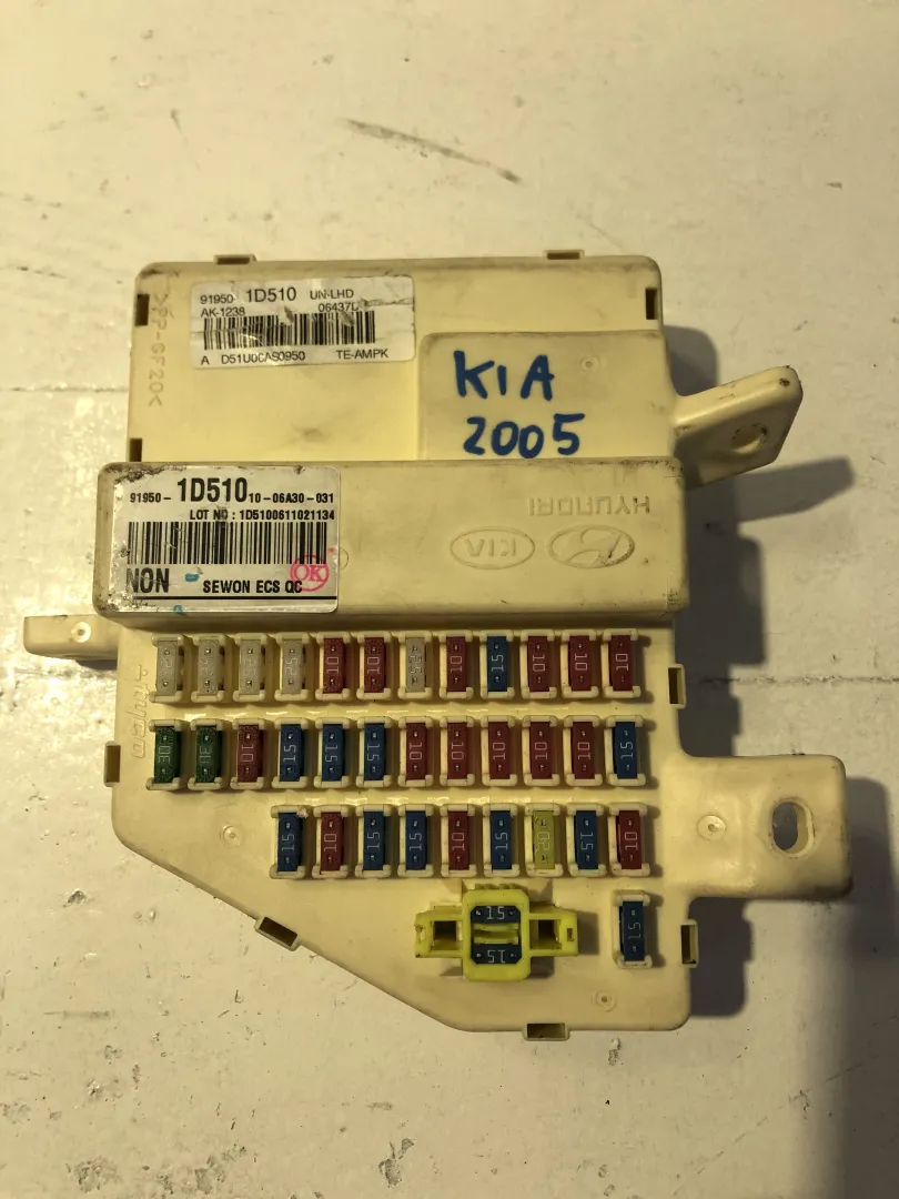 CENTRALINA PORTA FUSIBILI con codice 919501D510 / A D51U06AS0950 / 919501D510 / 1006A30031 / 911121D0300J da KIA Carens 2Â° Serie 2000 Diesel (2009)