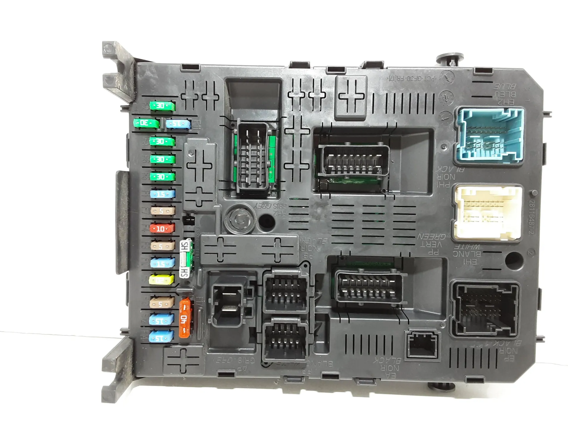 CENTRALINA PORTA FUSIBILI con codice 281197595 da PEUGEOT 3008 Serie (09>16) 2000 Diesel 110 kW / 150 CV con codice motore RHE/AHX (DW10FD), RHE (DW10CTED4) (2010)