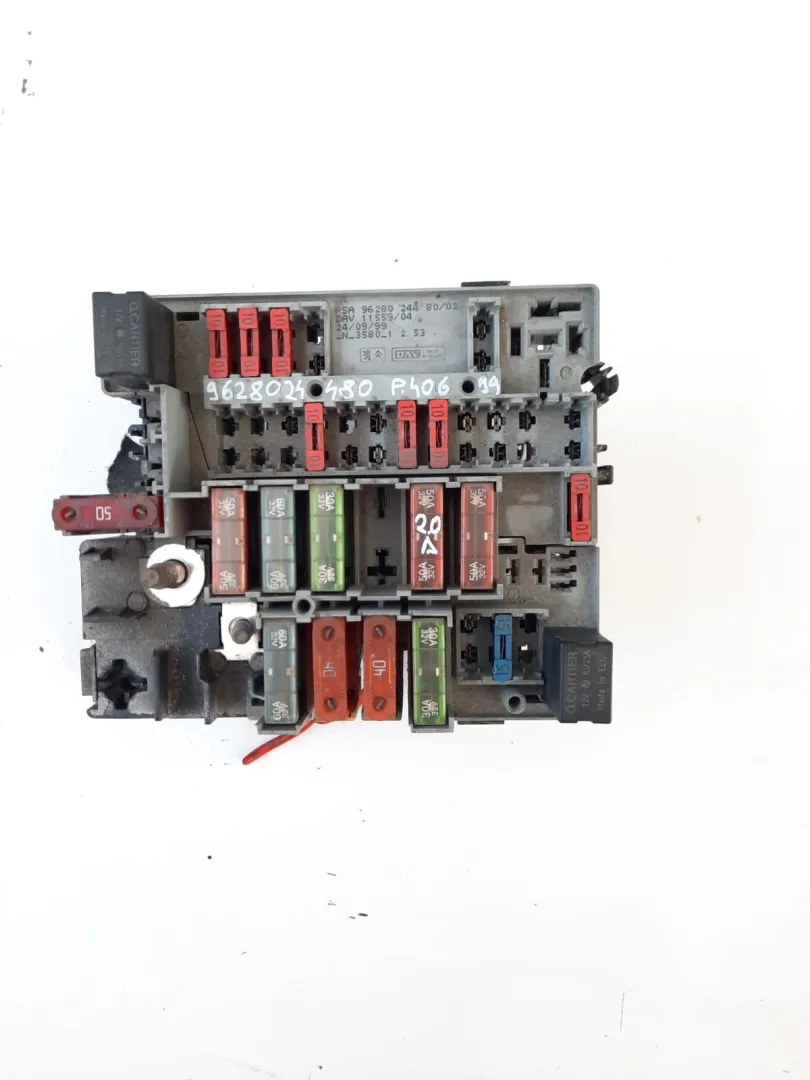 Centralina porta fusibili Peugeot 406 2.0 D del 1999 CODICE RICAMBIO : 9628024480