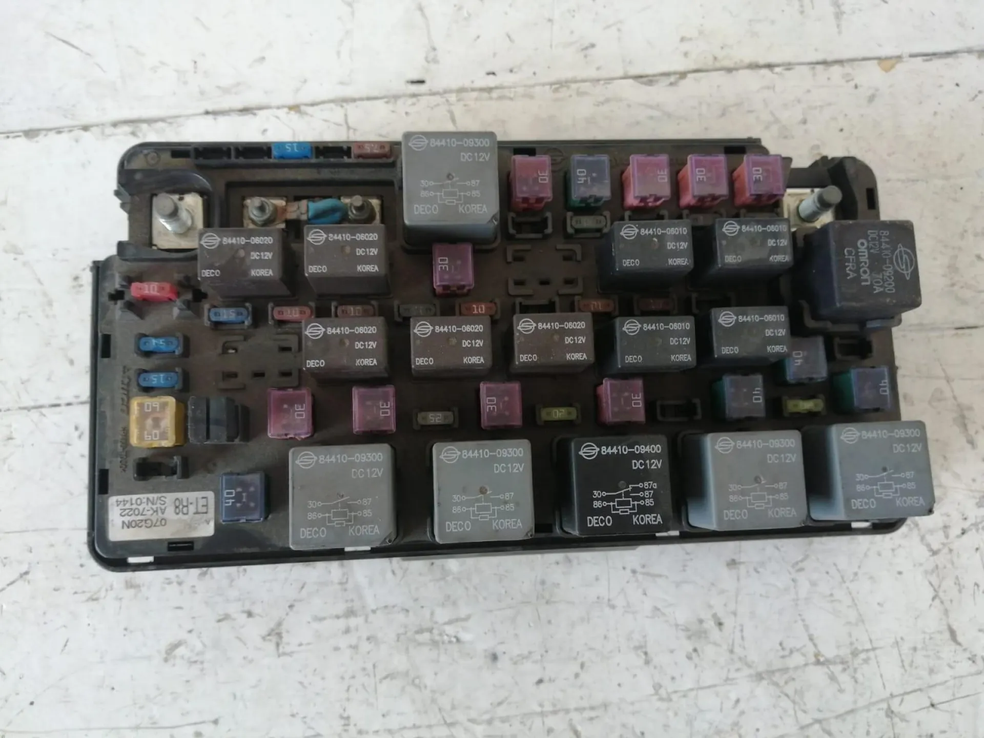 CENTRALINA PORTA FUSIBILI con codice AK7022 da SSANGYONG Actyon 1Â° Serie 2000 Diesel (2009)