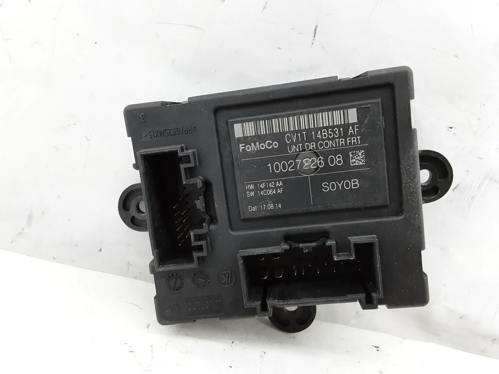 CENTRALINA PORTA SX GUIDA con codice CV1T14B531 da FORD Fiesta 6° Serie 1200 Benzina 44 kW / 60 CV con codice motore STJB/STJA, STJB, STJC, STJD (2014)