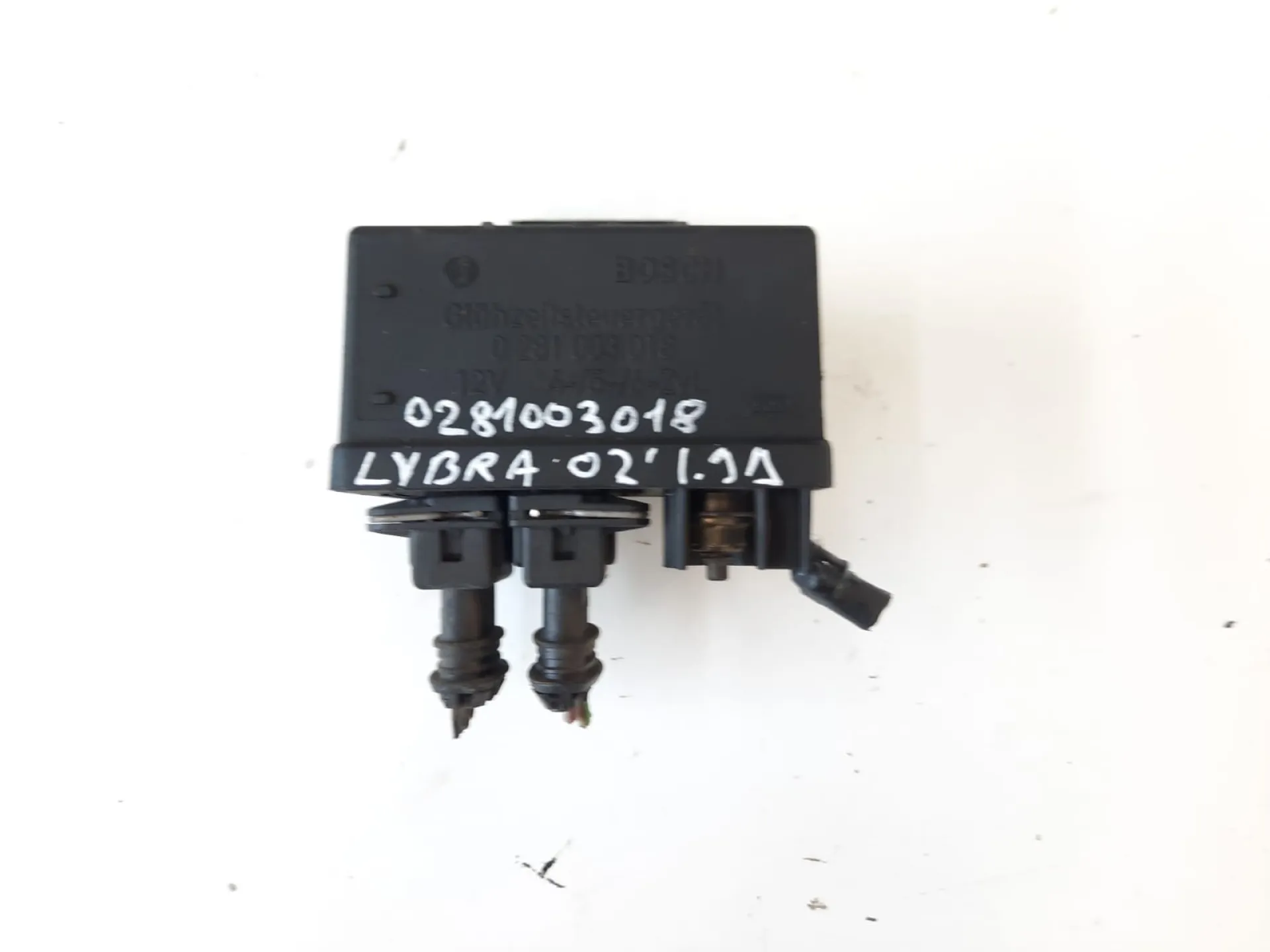 Centralina preriscaldamento Lancia Lybra 1.9 D del 2002 CODICE RICAMBIO : 0281003018