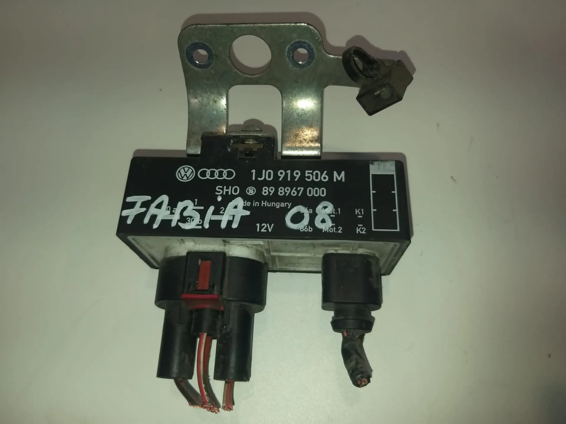 Centralina / Rele ventola radiatore Skoda Fabia del 2008 1.4 Benzina CODICE RICAMBIO : 1J0919506M