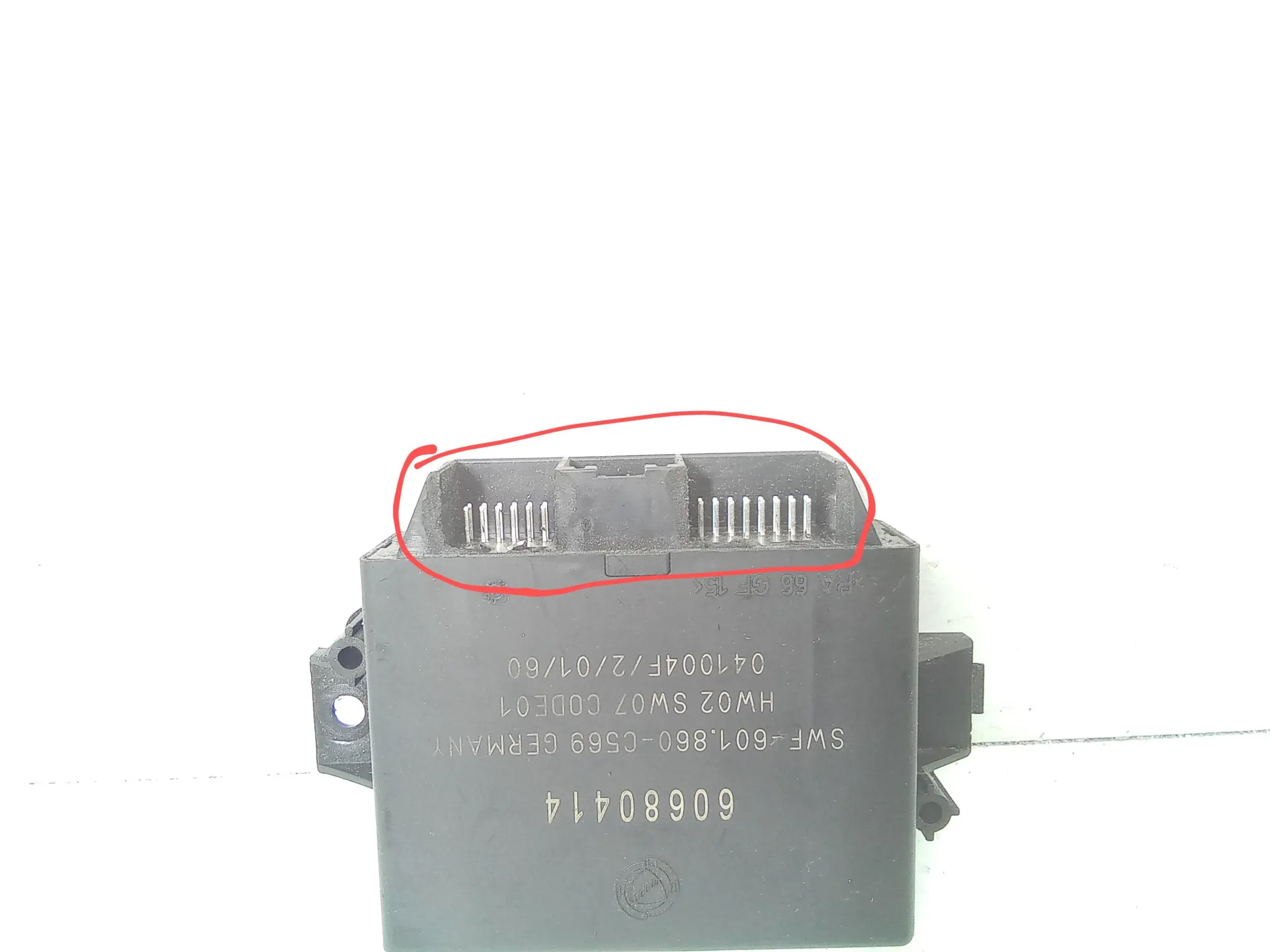 CENTRALINA SENSORI DI PARCHEGGIO con codice 60680414 da ALFA ROMEO 166 Serie (936_) (03>06) 2400 Diesel (2003)