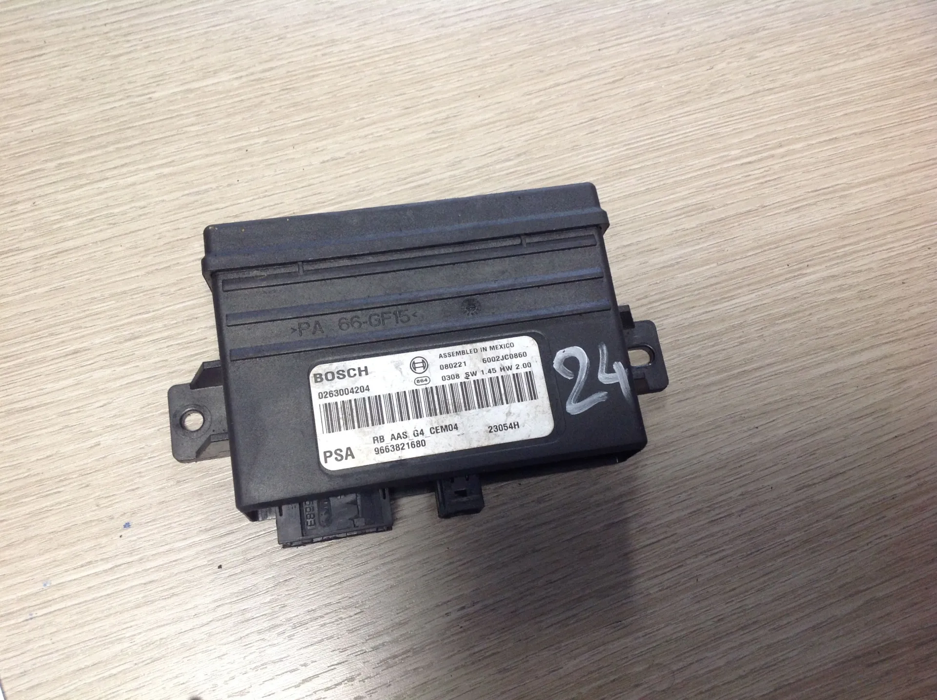 0263004204 9663821680 CENTRALINA SENSORI DI PARCHEGGIO CITROEN C4 Picasso II (13>) Diesel