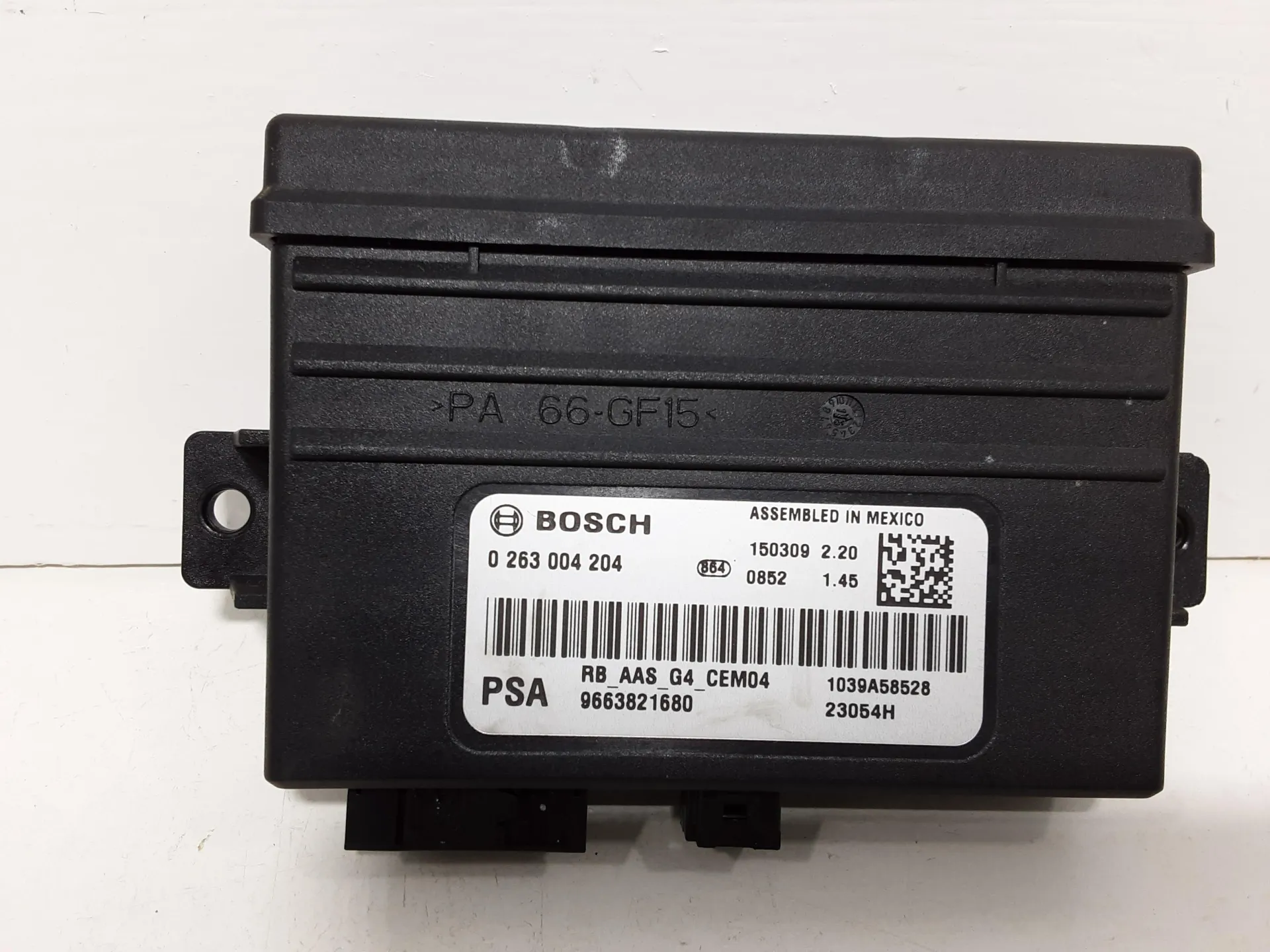 CENTRALINA SENSORI DI PARCHEGGIO con codice 9663821680 da CITROEN C5 Break 1° Serie 2000 Diesel 120 kW / 163 CV con codice motore RH02/RHH (DW10CTED4) (2016)