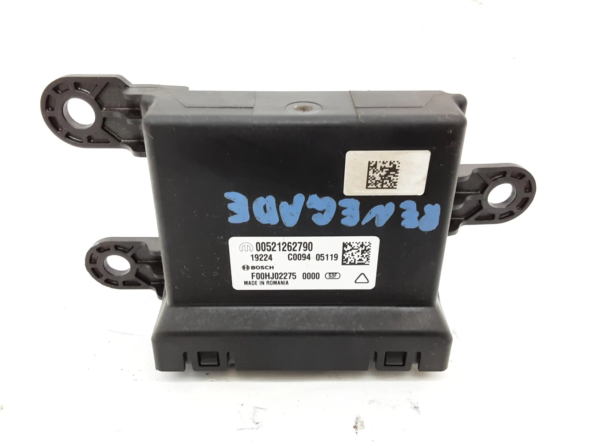 CENTRALINA SENSORI DI PARCHEGGIO con codice 00521262790 da JEEP Renegade Serie (14>) Benzina 88 kW / 120 CV con codice motore 55282151/552 82 151 (2019)