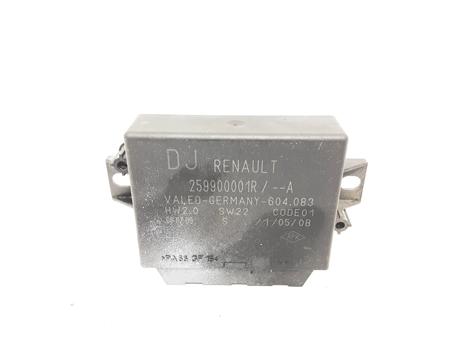 CENTRALINA SENSORI DI PARCHEGGIO con codice 259900001R da RENAULT Megane III (08>16) 1400 Benzina 96 kW / 131 CV