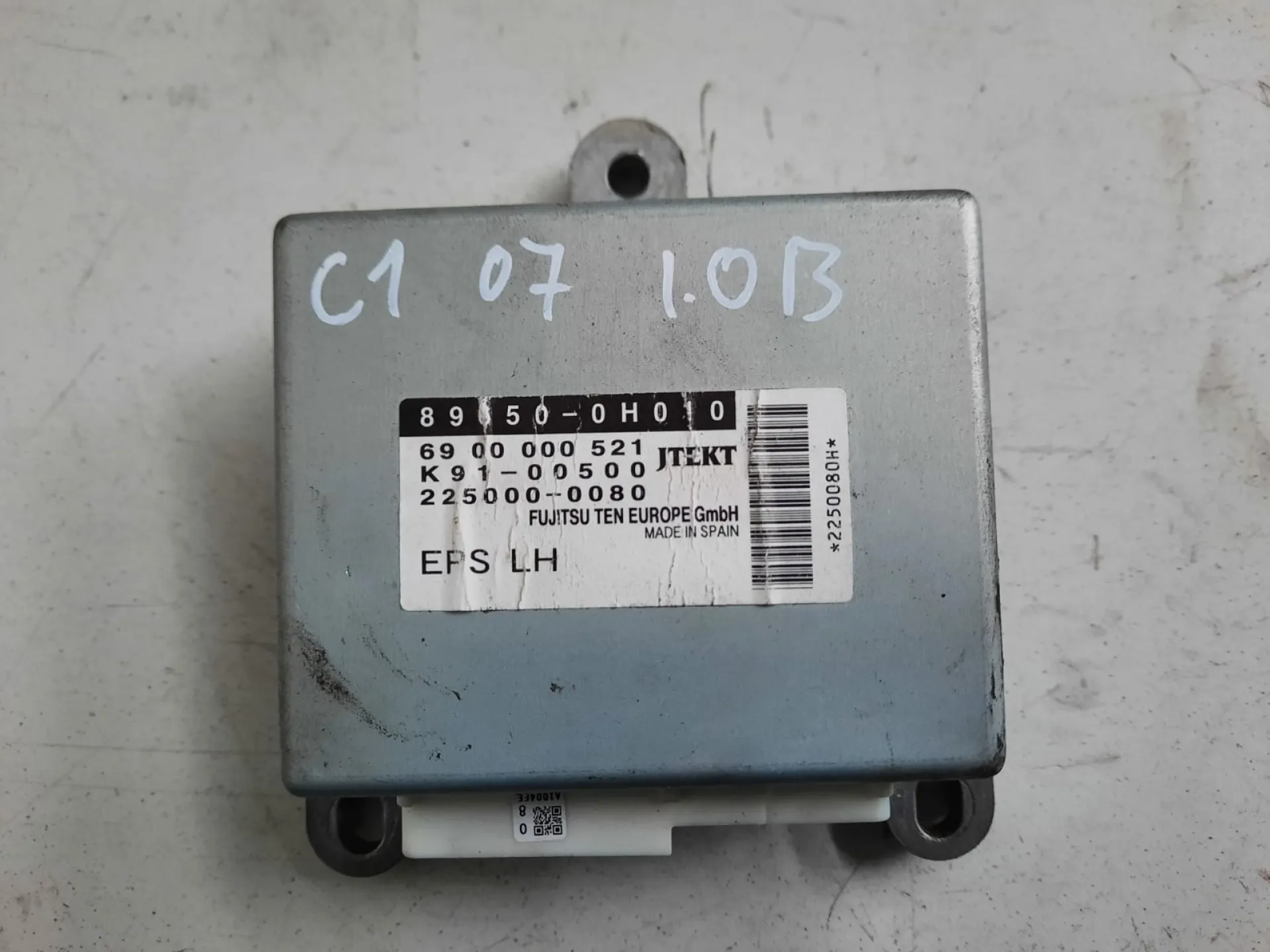 Centralina sterzo Citroen C1 1.0 B del 2007 CODICE RICAMBIO : 6900000521