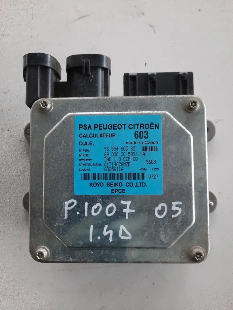 Centralina sterzo per Peugeot 1007 1.4 D del 2005 CODICE RICAMBIO : 9655460380