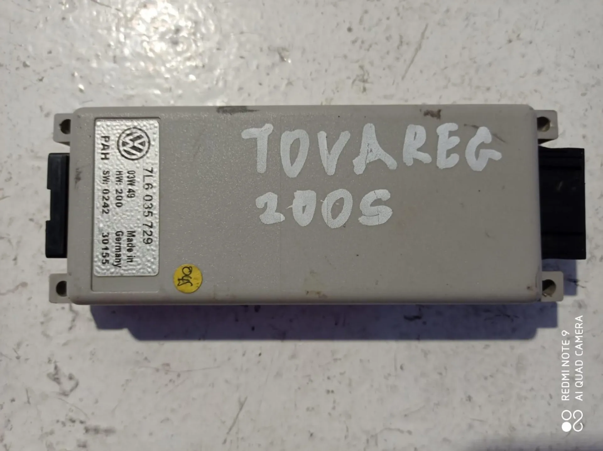 CENTRALINA TELEFONO con codice 7L6035729 da VOLKSWAGEN Touareg 1Â° Serie 2500 Diesel (2005)