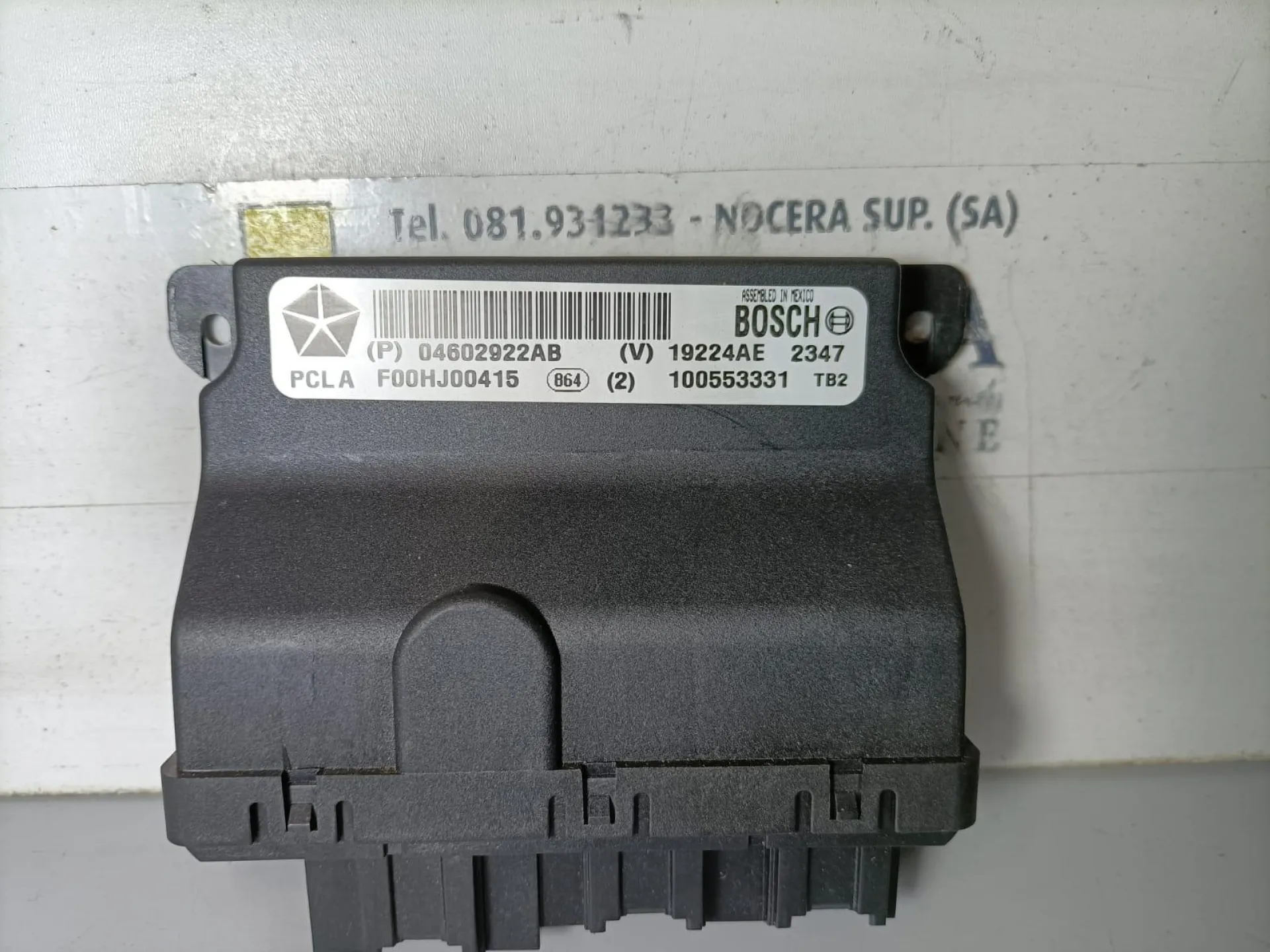 CENTRALINA VETRI con codice 04602922AB da CHRYSLER Sebring Serie 2000 Diesel 103 kW / 140 CV con codice motore BYL/ECD (2008)