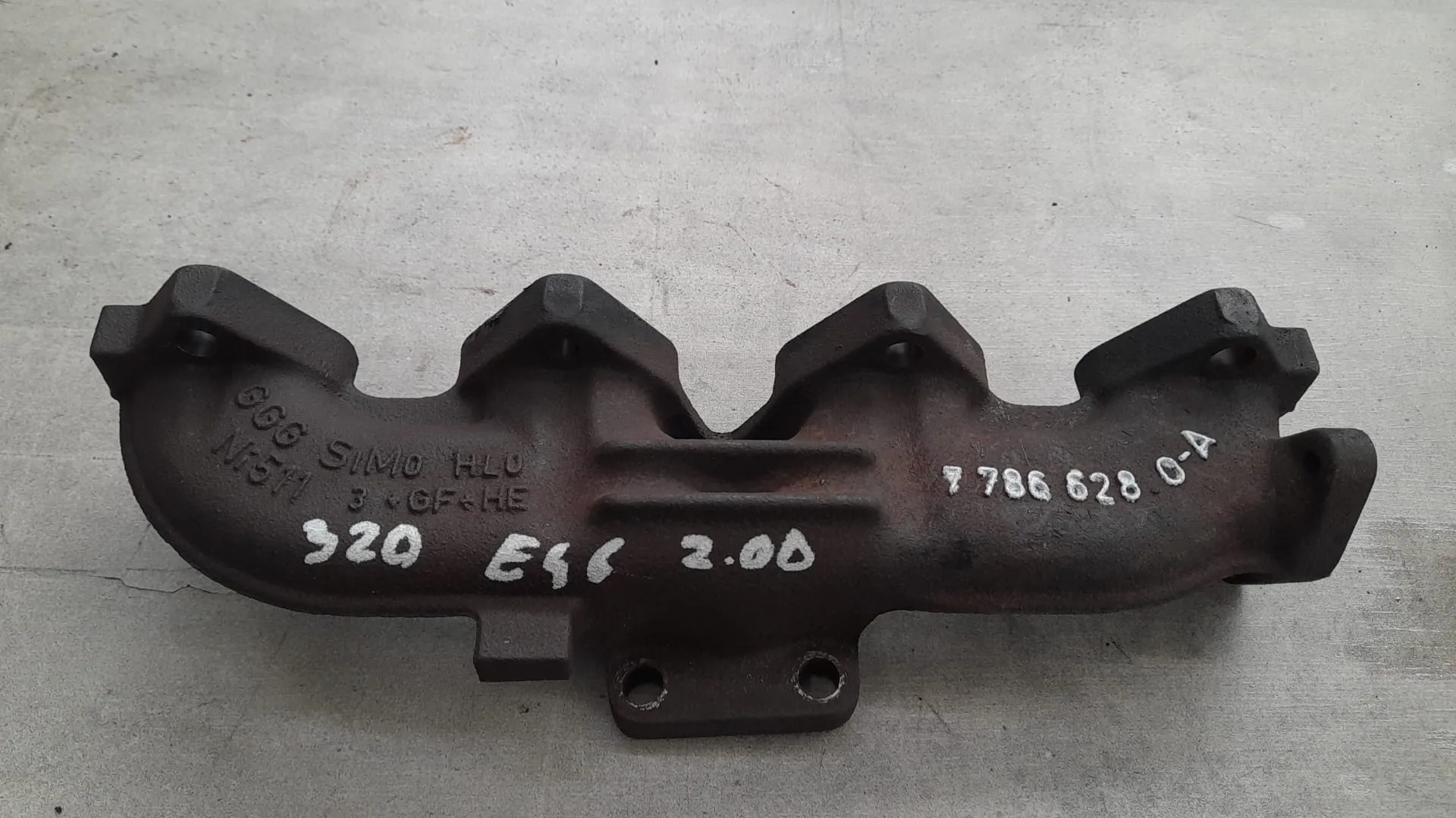 Collettore scarico BMW E46 Serie 3 del 2001 2.0 Diesel CODICE RICAMBIO : 77866280A