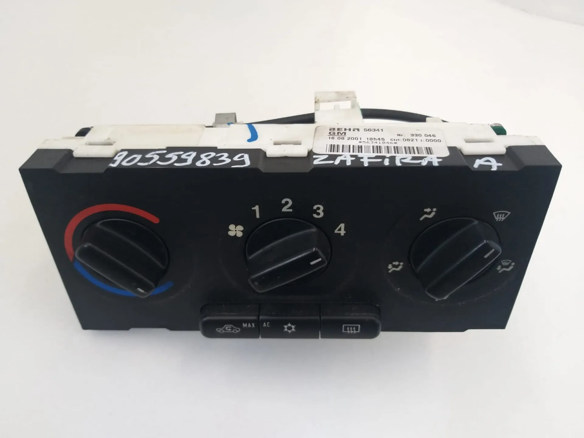 Comandi clima Opel Zafira A del 2002 1.6 Benzina CODICE RICAMBIO : 90559839