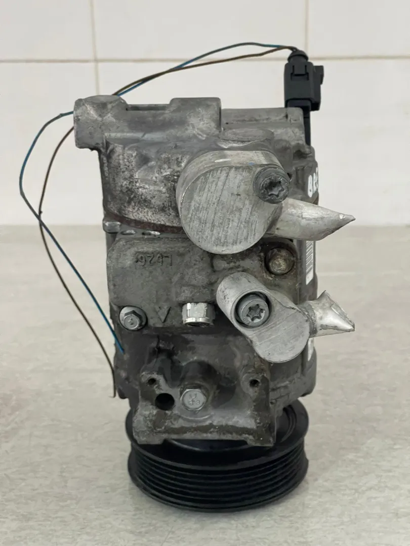 Compressore Aria Condizionato Per Audi A4, A6 - Con Olio PAG46 Preconfezionato, Ricambio Originale - Foto 6