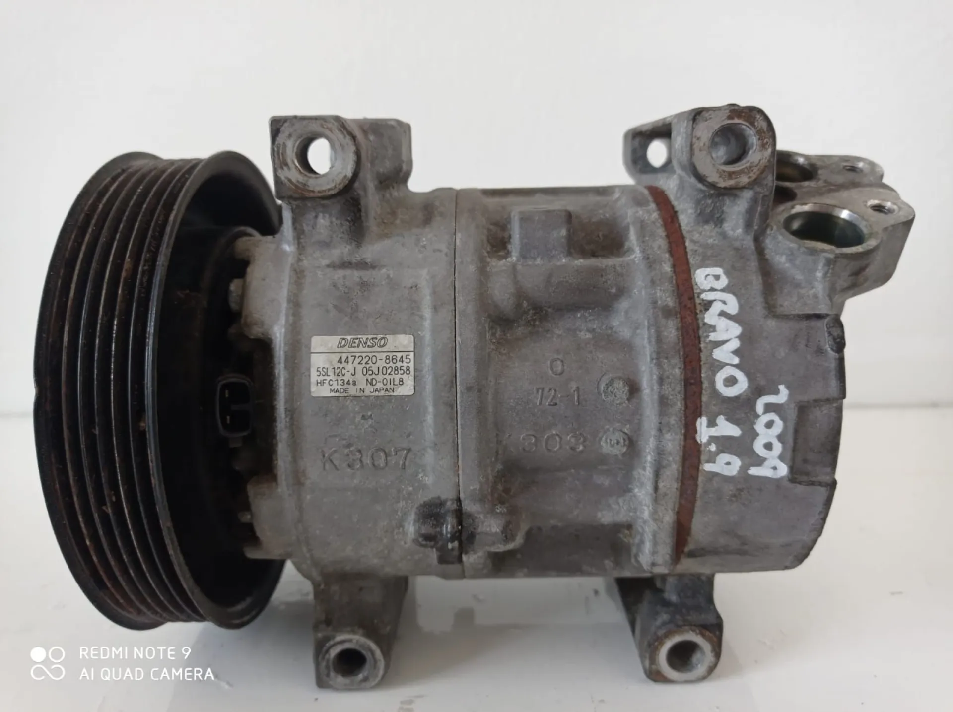 COMPRESSORE A/C con codice 4472208645 da FIAT Bravo 2Â° Serie 1900 Diesel (2009)