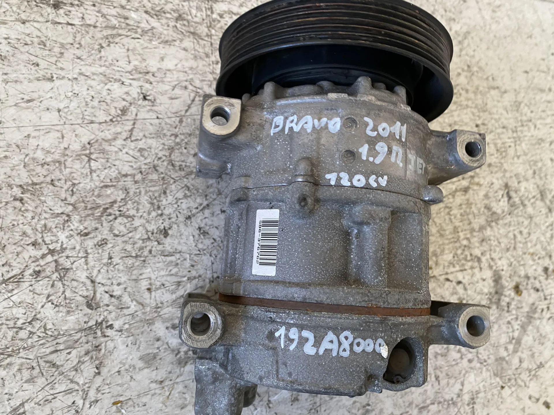 COMPRESSORE A/C con codice 4472208645 da FIAT Bravo 3Â° Serie 1900 Diesel con codice motore 192A8000/192A8000 (2011)